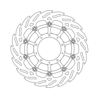 Moto-Master Flame series floating brake rotor