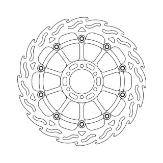 Moto-Master Flame series floating brake rotor