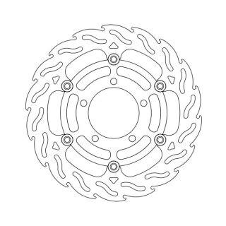 Moto-Master Flame series floating brake rotor