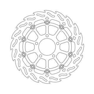 Moto-Master Flame series floating brake rotor