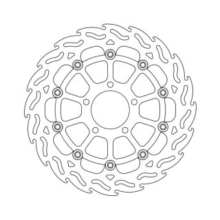 Moto-Master Flame series floating brake rotor