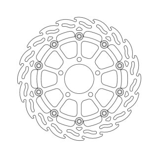 Moto-Master Flame series floating brake rotor