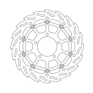 Moto-Master Flame series floating brake rotor