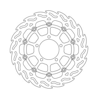 *10 DAYS EXTRA TRANSIT TIME* Moto-Master Flame series floating brake rotor