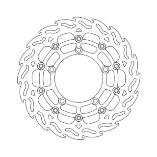 Moto-Master Flame series floating brake rotor