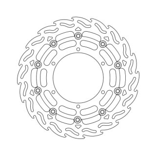 Moto-Master Flame series floating brake rotor