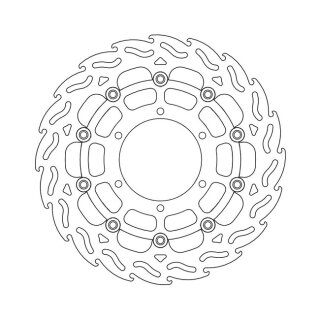 Moto-Master Flame series floating brake rotor