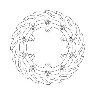 Moto-Master Flame series floating brake rotor