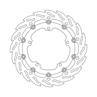 Moto-Master Flame series floating brake rotor