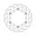 Moto-Master Flame series floating brake rotor