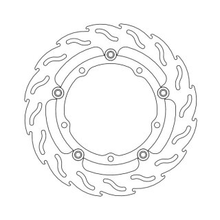 Moto-Master Flame series floating brake rotor