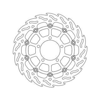 Moto-Master Flame series floating brake rotor