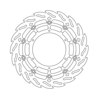 Moto-Master Flame series floating brake rotor