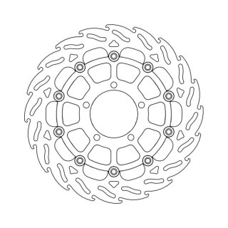 Moto-Master Flame series floating brake rotor