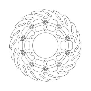 Moto-Master Flame series floating brake rotor