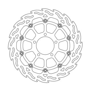 Moto-Master Flame series floating brake rotor