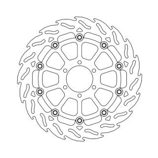 Moto-Master Flame series floating brake rotor