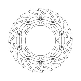 Moto-Master Flame series floating brake rotor