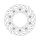 Moto-Master Flame series floating brake rotor