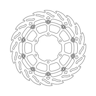 Moto-Master Flame series floating brake rotor