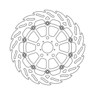 Moto-Master Flame series floating brake rotor