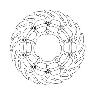 Moto-Master Flame series floating brake rotor