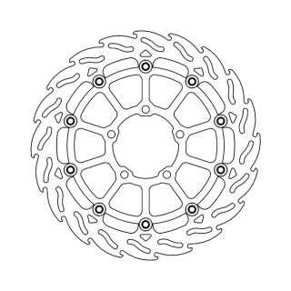 Moto-Master Flame series floating brake rotor