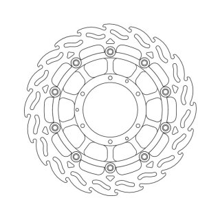 Moto-Master Flame series floating brake rotor