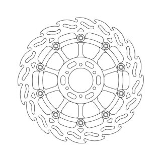 Moto-Master Flame series floating brake rotor