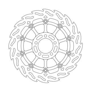 Moto-Master Flame series floating brake rotor