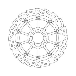 Moto-Master Flame series floating brake rotor