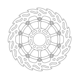 Moto-Master Flame series floating brake rotor