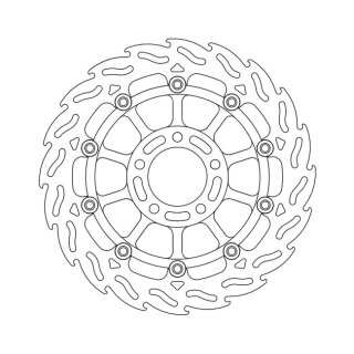 Moto-Master Flame series floating brake rotor