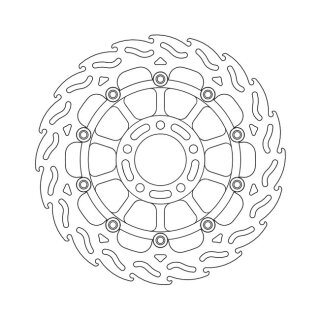 Moto-Master Flame series floating brake rotor