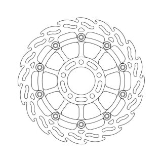 Moto-Master Flame series floating brake rotor