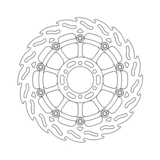 Moto-Master Flame series floating brake rotor