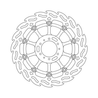Moto-Master Flame series floating brake rotor