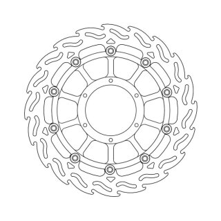 Moto-Master Flame series floating brake rotor