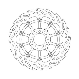 Moto-Master Flame series floating brake rotor