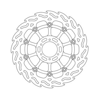 Moto-Master Flame series floating brake rotor