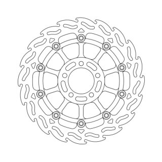 Moto-Master Flame series floating brake rotor