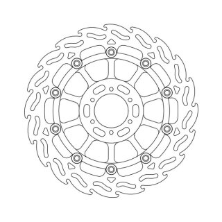 Moto-Master Flame series floating brake rotor