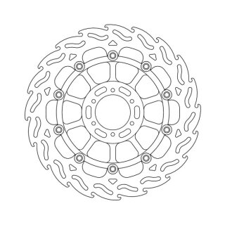 Moto-Master Flame series floating brake rotor