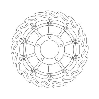 Moto-Master Flame series floating brake rotor