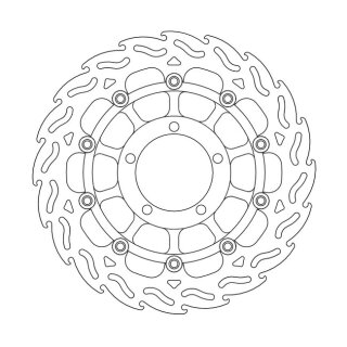 Moto-Master Flame series floating brake rotor