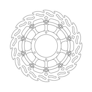Moto-Master Flame series floating brake rotor