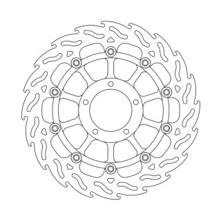 Moto-Master Flame series floating brake rotor