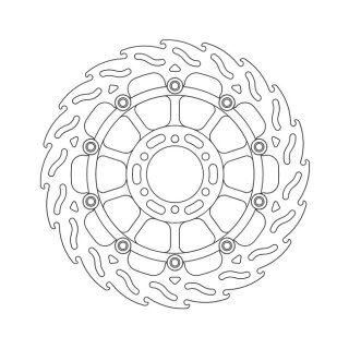 Moto-Master Flame series floating brake rotor