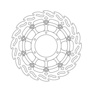 Moto-Master Flame series floating brake rotor