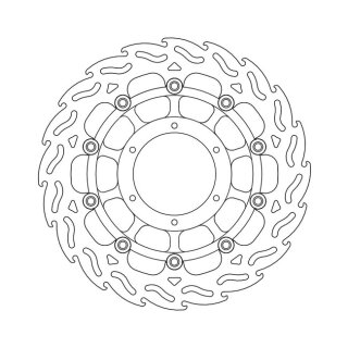 Moto-Master Flame series floating brake rotor